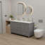 Ensemble de meuble-lavabo double 60 po gris avec rangement en bois massif et comptoir en marbre de culture blanc-958643181-958643182