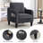 Mid-Century Accent Chairs Featuring Removable Cushions-2051752422