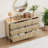 54" Fluted Dresser 6-Drawer - Modern Wood Chest of Drawers Storage Cabinet for Bedroom Living Room-494327232