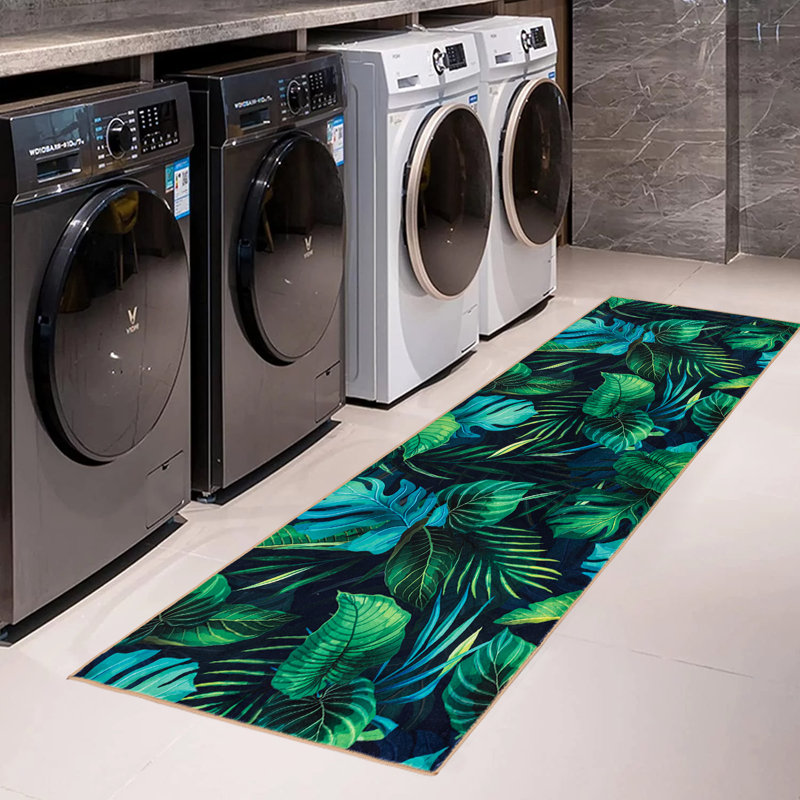 Tapis d'intérieur antidérapant de 2 pi x 10 pi Bay Isle Home ™ pour salon, chambre, bureau, décoration intérieure