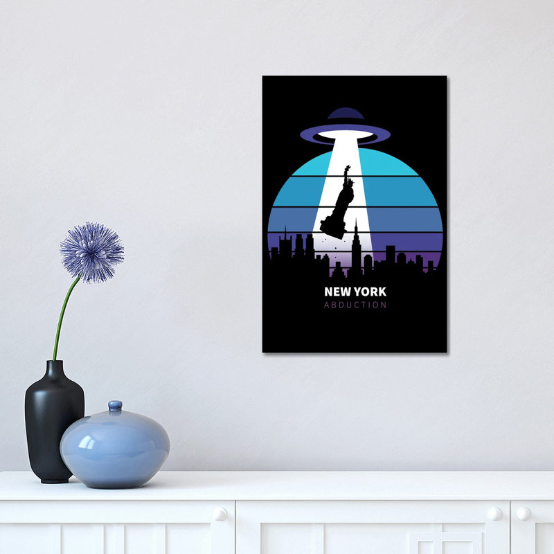 Abduction Of The Statue Of Liberty by Alberto Perez - Wrapped Canvas Print, 30.48 cm H x 45.72 cm W