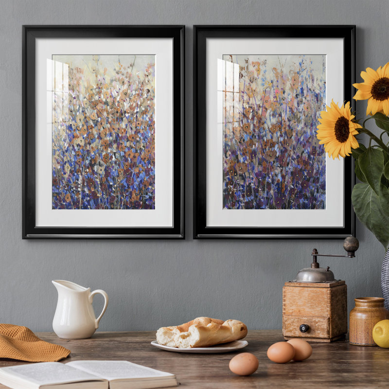 «Fall Wildflowers I», reproduction encadrée de qualité supérieure, prête à être accrochée, H 36,5 po x l 26,5 po x P 1,25 po