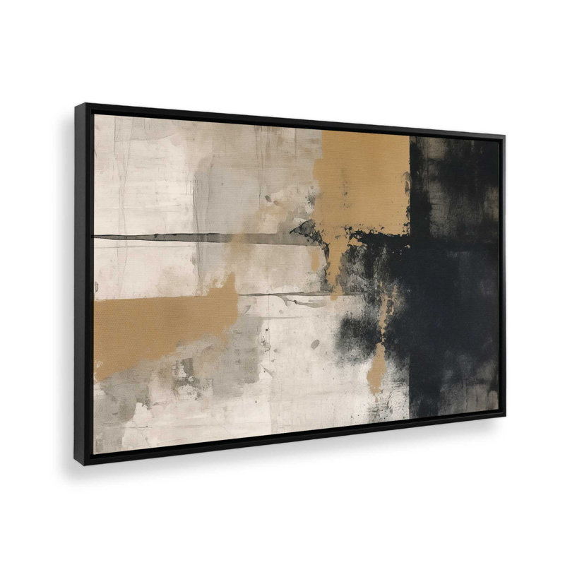 Impression sur toile Chiaroscuro Blend I, H 12,75 po x l 18,75 po, Cadre flottant noir satiné, 1