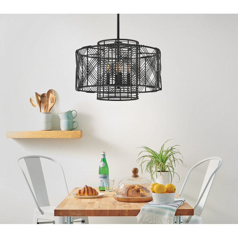 Brooke 4-Light Chandelier, Black