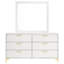 Commode 6 tiroirs avec miroir James White