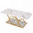 Mattheu Rectangle Faux Marble Coffee Table with Storage-3864530