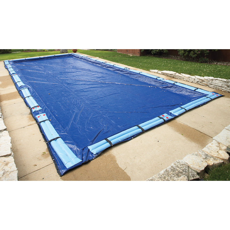 Royal Blue Rectangular In-Ground Winter Pool Cover 16 ft x 36 ft
