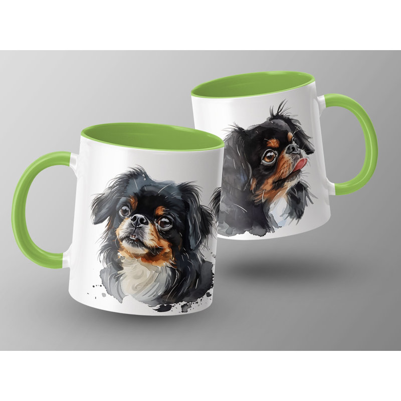 Ceramic Coffee Mug, Light Green, 3