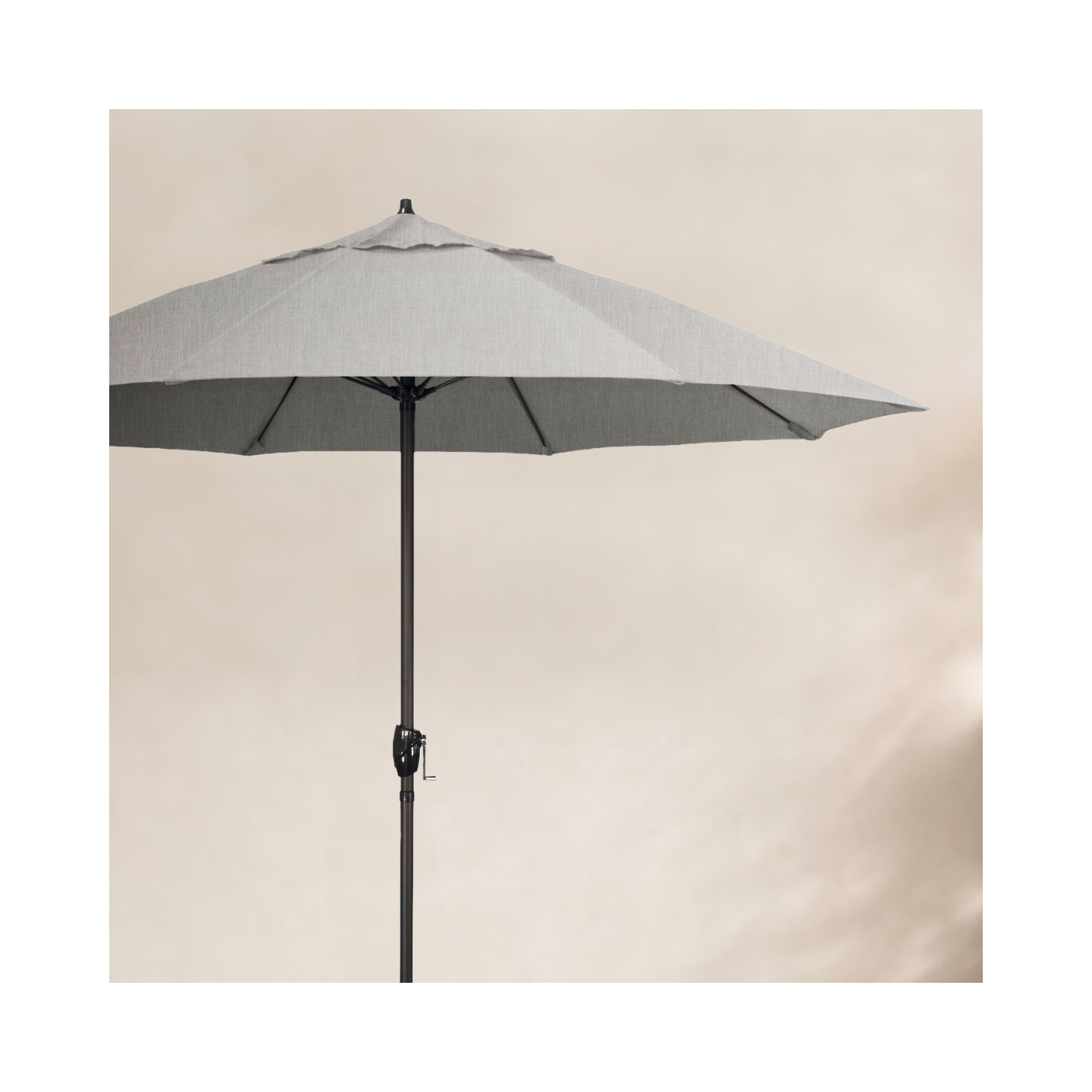 Deshaun 9' Market Sunbrella® Umbrella, Canvas Granite Sunbrella® Canvas
