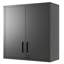 Armoire de rangement murale en métal avec 2 portes verrouillables et 1 tablette réglable-1699861488
