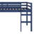 Loft Bed With Ladder, Bed Platform Of Strengthened Slats-1936058197