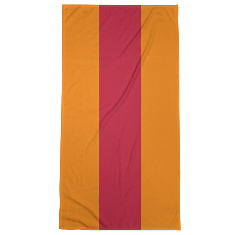 Microfiber Bath Towel, Tennessee Red Football Orange/Blood Red