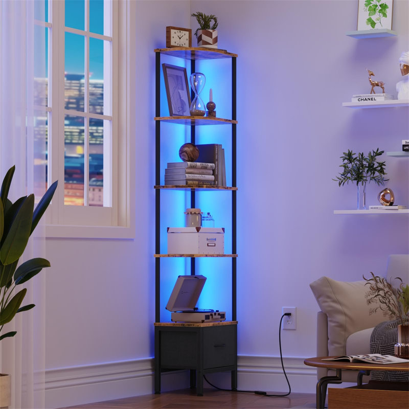 37cm W Metal Standard Bookcase, (4 Shelves) 159cm. H x 38cm. W x 54cm. D