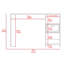 Bureau d'ordinateur Omma, un tiroir, deux tablettes
