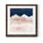 Papier, cadre noyer