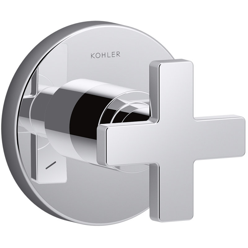Composed® Diverter Faucet Trim with Cross Handle, Matte Black