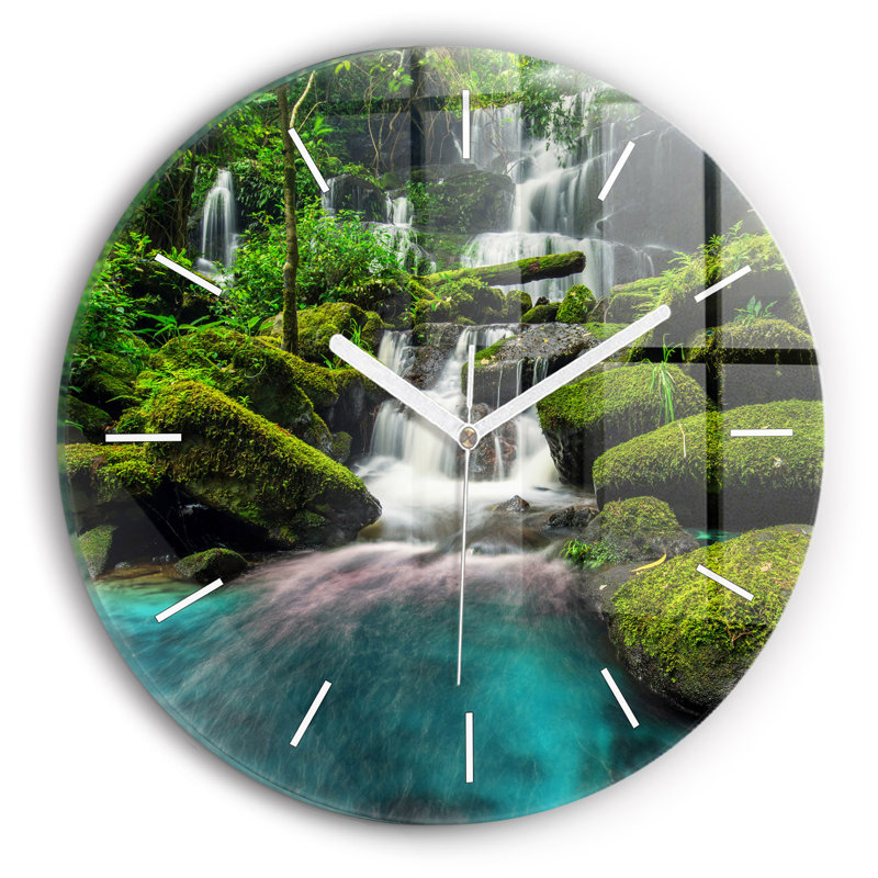 Glass Wall Clock