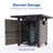45 Inch 50,000 BTU Rectangular Wicker Fire Pit Table Propane Gas Fire Pit Table for Outside Patio-2127104621-2127104623