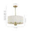 Luminaire suspendu 4 lumières en rotin