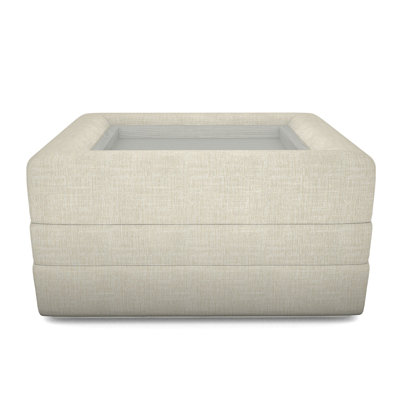 Boyden Ottoman with Wood Tray
