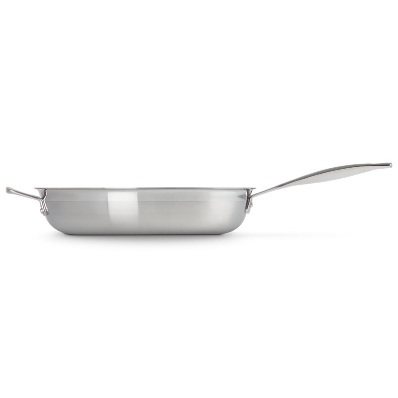 Le Creuset Classic Stainless Steel Round Nonstick Frying Pan, 12 In.