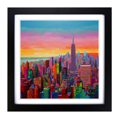 City of New York Color - Framed Print