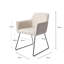 Lannie 123.19cm H Polyester Upholstered Metal Armchair-622808539-622808541