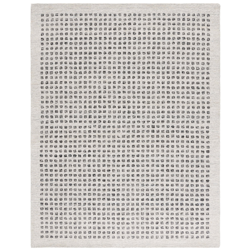 Sikira Hand Tufted Wool Pile Abstract Rug, Rectangle 8' x 10'
