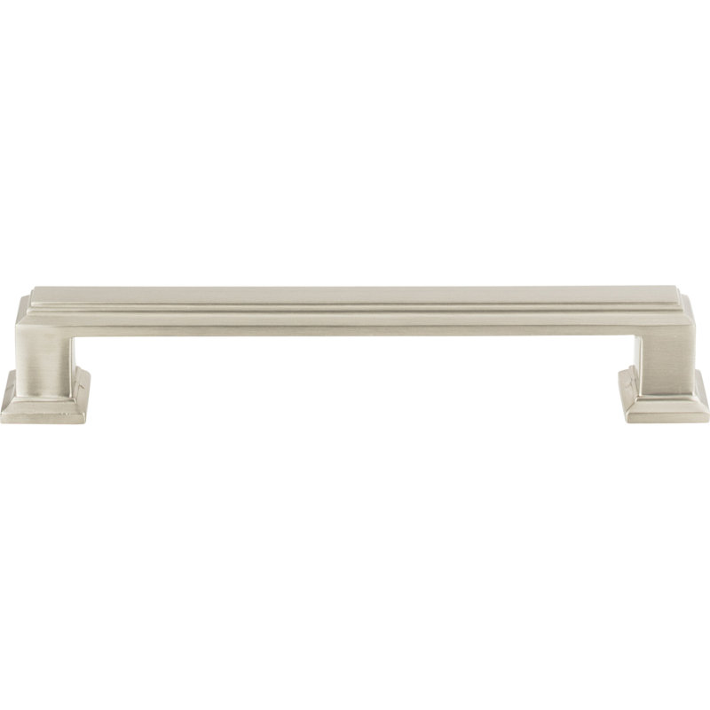 Brushed Nickel 5-Inch Modern Bar Handle with Mounting Hardware