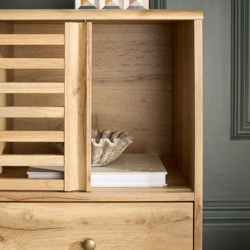 Adrin 3 Drawer Sideboard/TV Stand, Oak