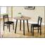 Ensemble de table de salle à manger compact 3 pièces avec abattants et chaises rembourrées, parfait pour les petites cuisines et les espaces contemporains-32657562-32657561