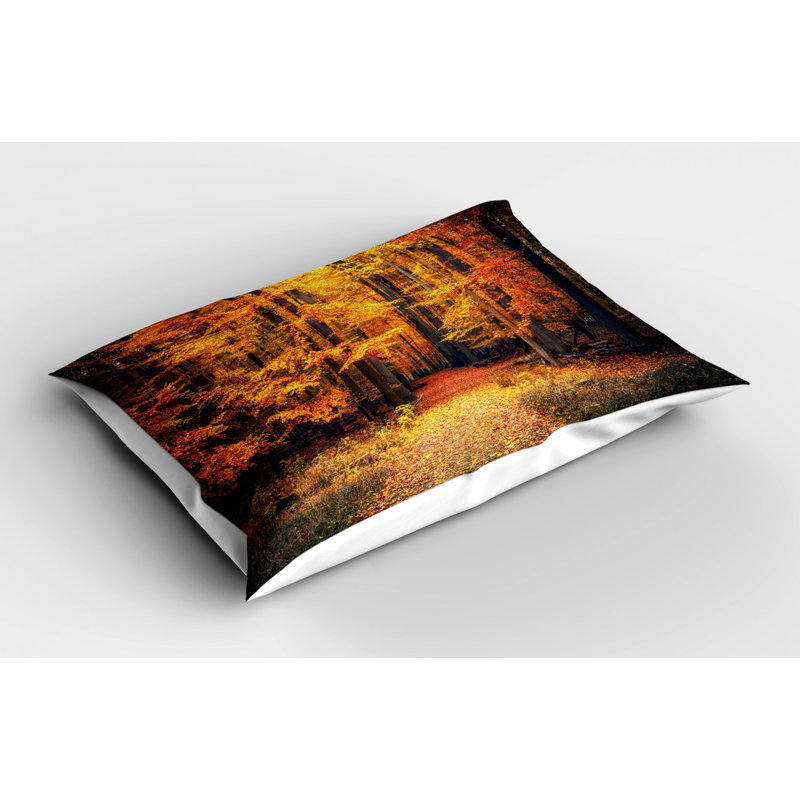 Black/Blue/Brown Poyester Microfiber Piece Sham, Twin