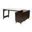 CARRARA L-Shaped Credenza Desk-128910374
