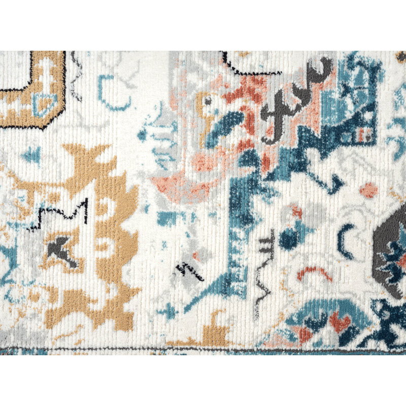 Tapis bleu Trollinger, Rectangle 5 pi 3 po x 7 pi 6 po