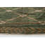 Tapis antique en laine verte authentique du 19e siècle de 6 pi 10 po x 7 pi 3 po