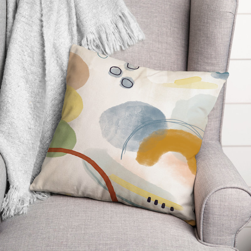 Abstract Outdoor Reversible Throw Pillow