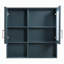 Armoire de salle de bain murale 2 en 1 avec miroir HD et tablettes réglables-95569604