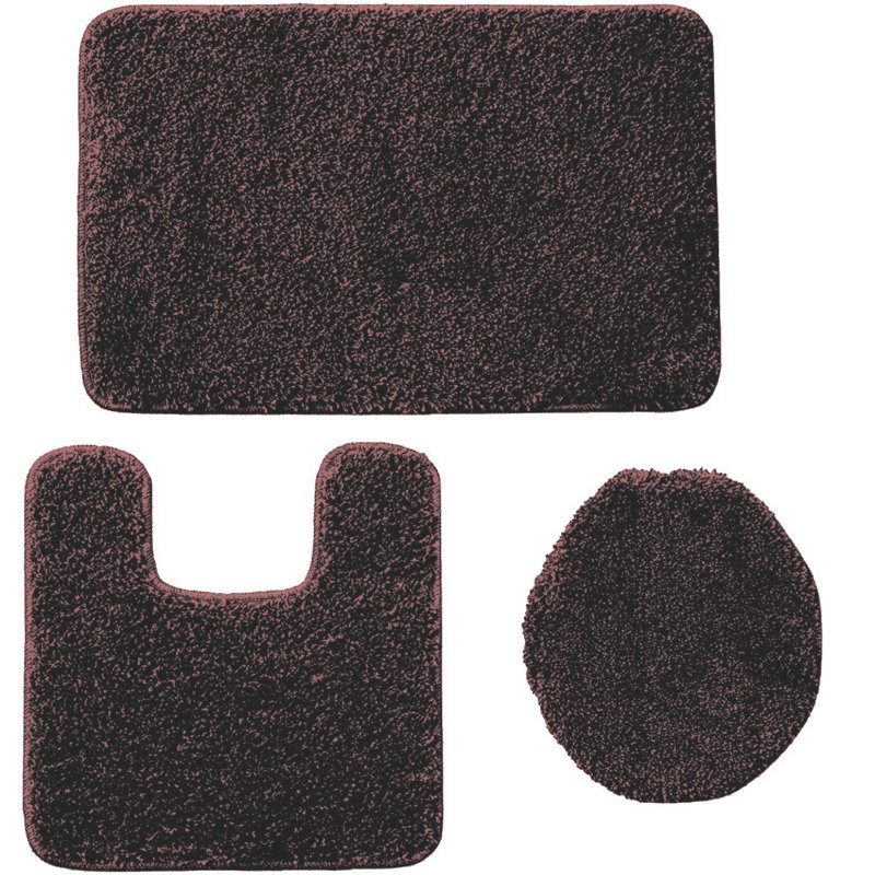 Saveion Non-Slip Bath Rug, Brown