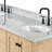 Cambridge 67'' Double Bathroom Vanity with Carrara Marble Top-107292643-132355251