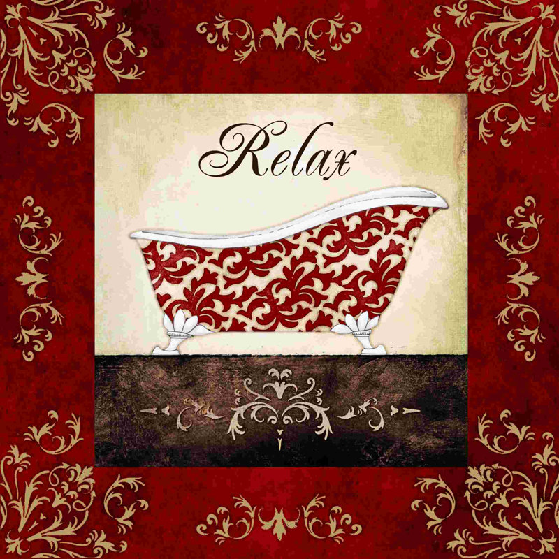 Impression sur toile Ruby Relax Bath, L 12 po x H 12 po