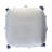 18" Gray 100% Cotton Ottoman