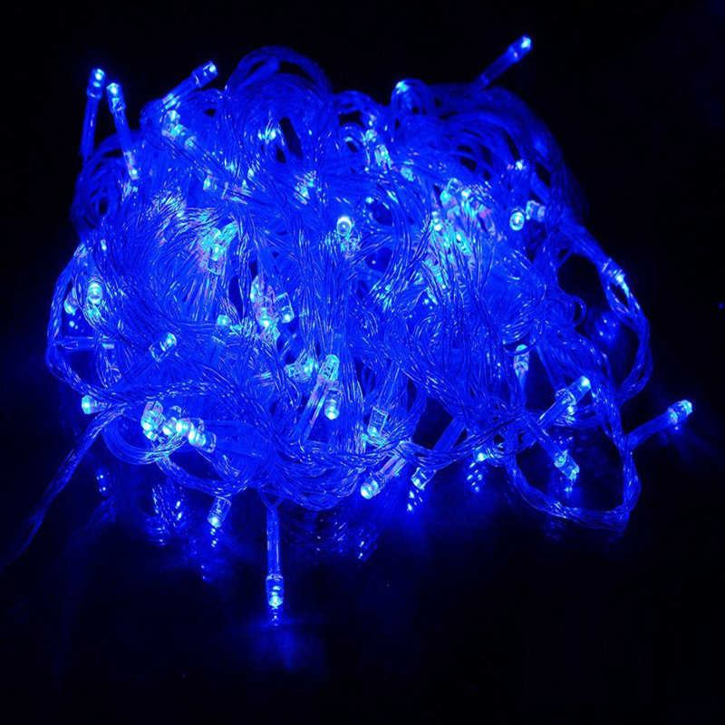 Milo Indoor Plug-in LED Wide Angle LED String Light, Blue, 64 ft.