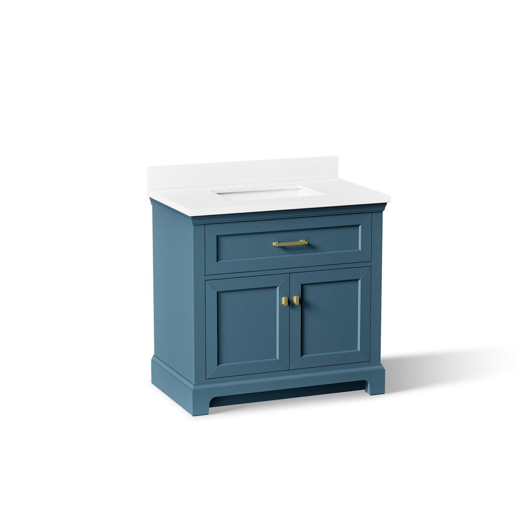 Charlemont 36 In. Bathroom Vanity Cabinet With Sink And Quartz Top Kohler Base 
