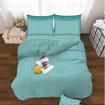 Lemos Microfiber Geometric Sheet Set