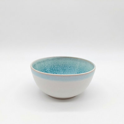 Reactive Blue Glaze Dinnerware Cereal Bowl 6pc Set 14cm