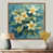 Toile avec cadre flottant brun