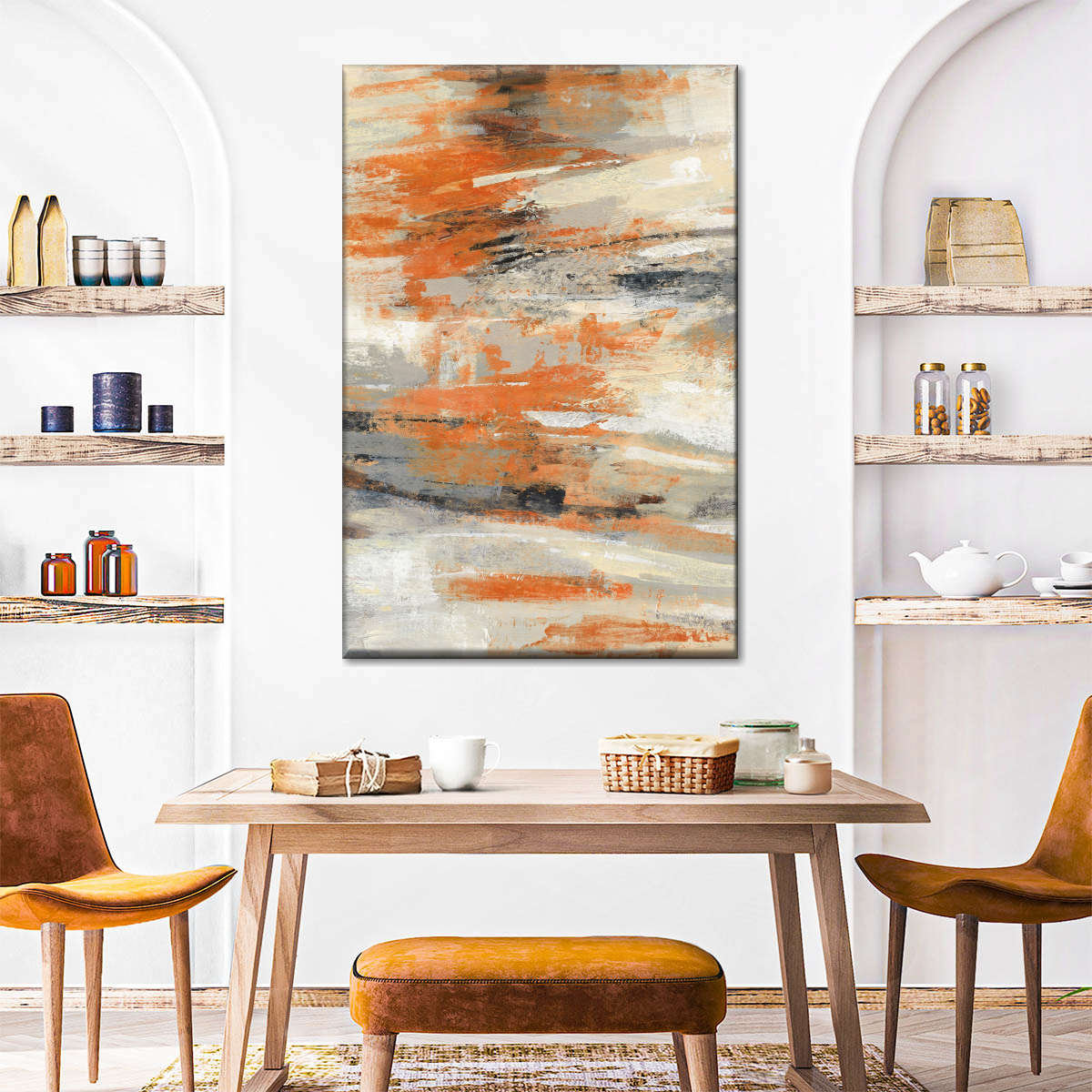 Golden Dust Orange Canvas Print