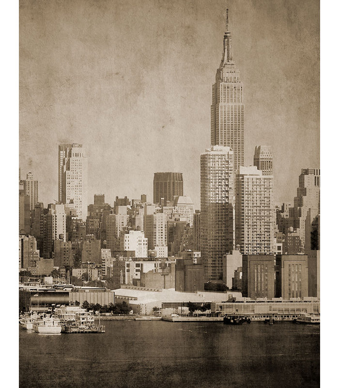 Grand Central City II Print by Sofia Fox, 69" H x 54" W, Glass Coat