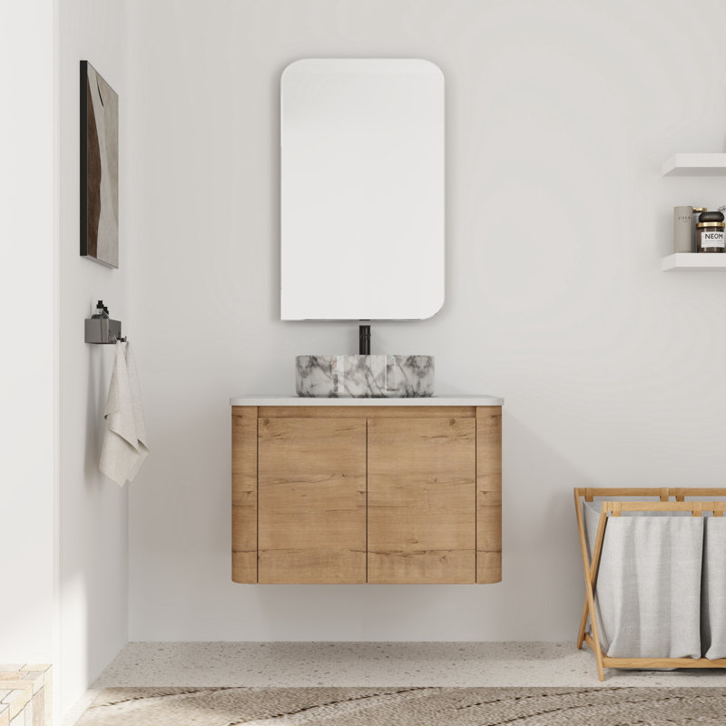 Meuble-lavabo simple 30 po avec comptoir en pierre reconstituée