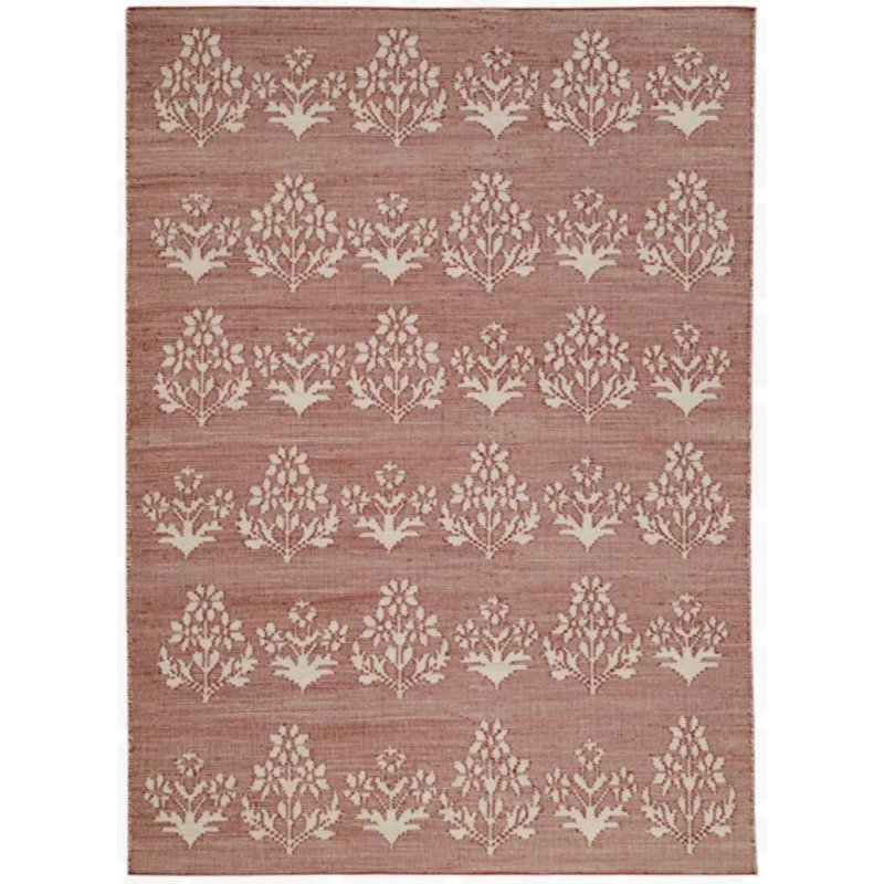 Tapis d'intérieur en jute Heidi, Rouge, 7 pi 9 po x 9 pi 9 po